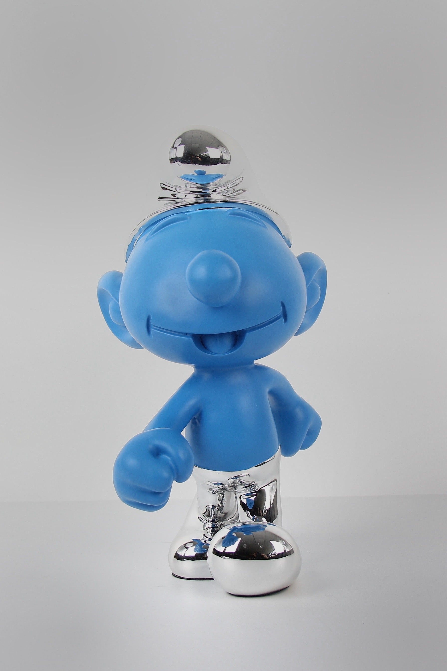 Blue Smurf Sculpture