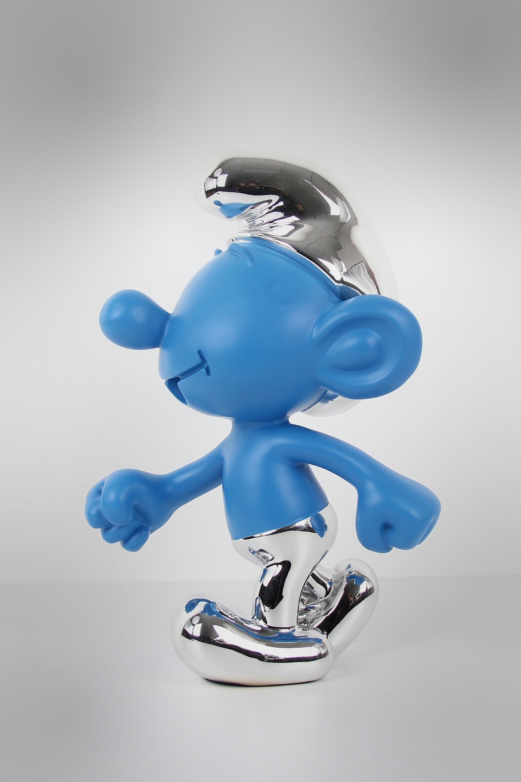 Blue Smurf Sculpture