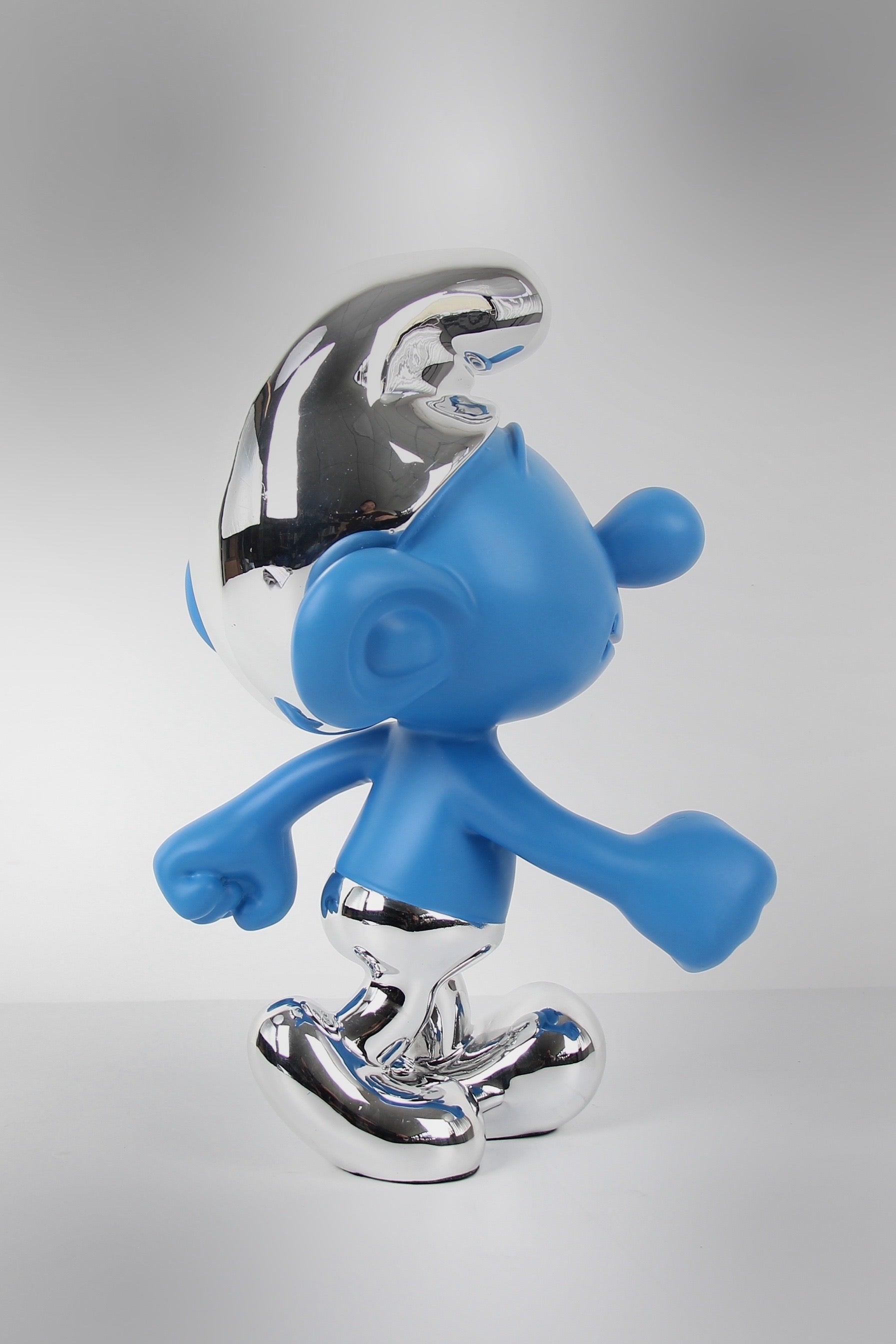 Blue Smurf Sculpture