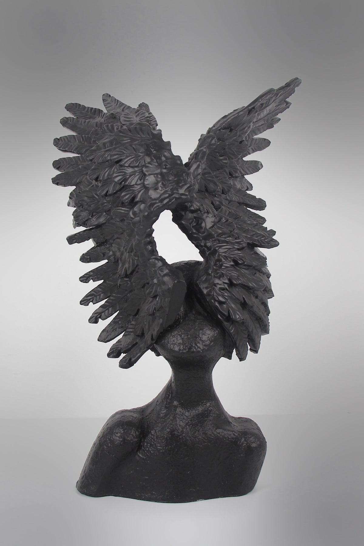 Angel Wing Sculpture Black