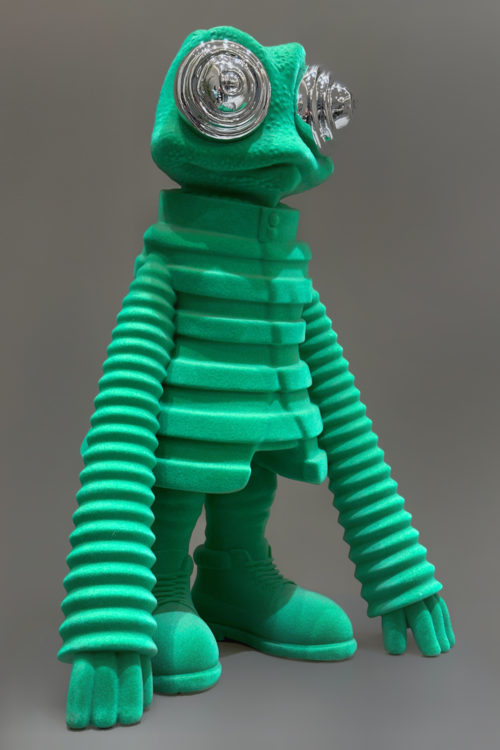 Cartoon Frog Ornament Sculpture (GREEN)