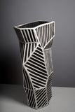 Ceramic Black White Vase