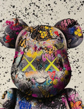 Street Graffiti Fashion Violent Teddy Bear Wall Art