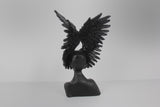 Angel Wing Sculpture Black