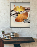 Ginkgo Leaf Wall Art Canvas Painting